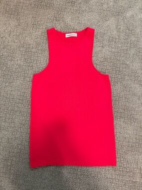 Anthropologie Bright Red Sleeveless Tank Top